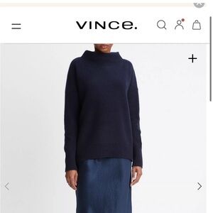 Vince Plush Cashmere Funnel-Neck Sweater